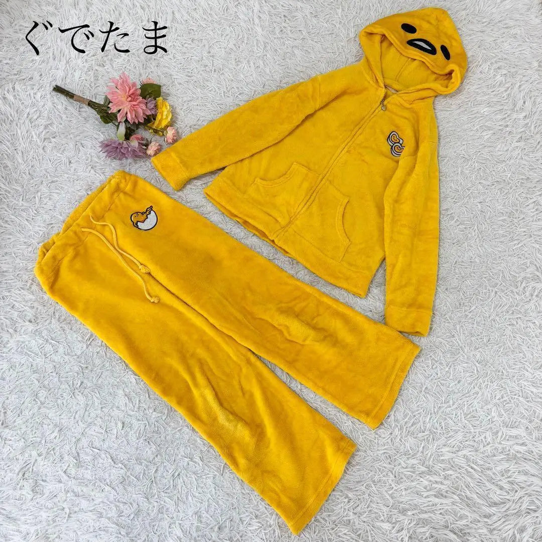 [M] Pijama con capucha y pantalones deportivos de Gudetama Sanrio Roomwear