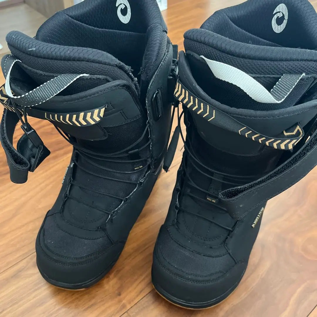 Botas de snowboard DEELUX negras con hebilla 26,5