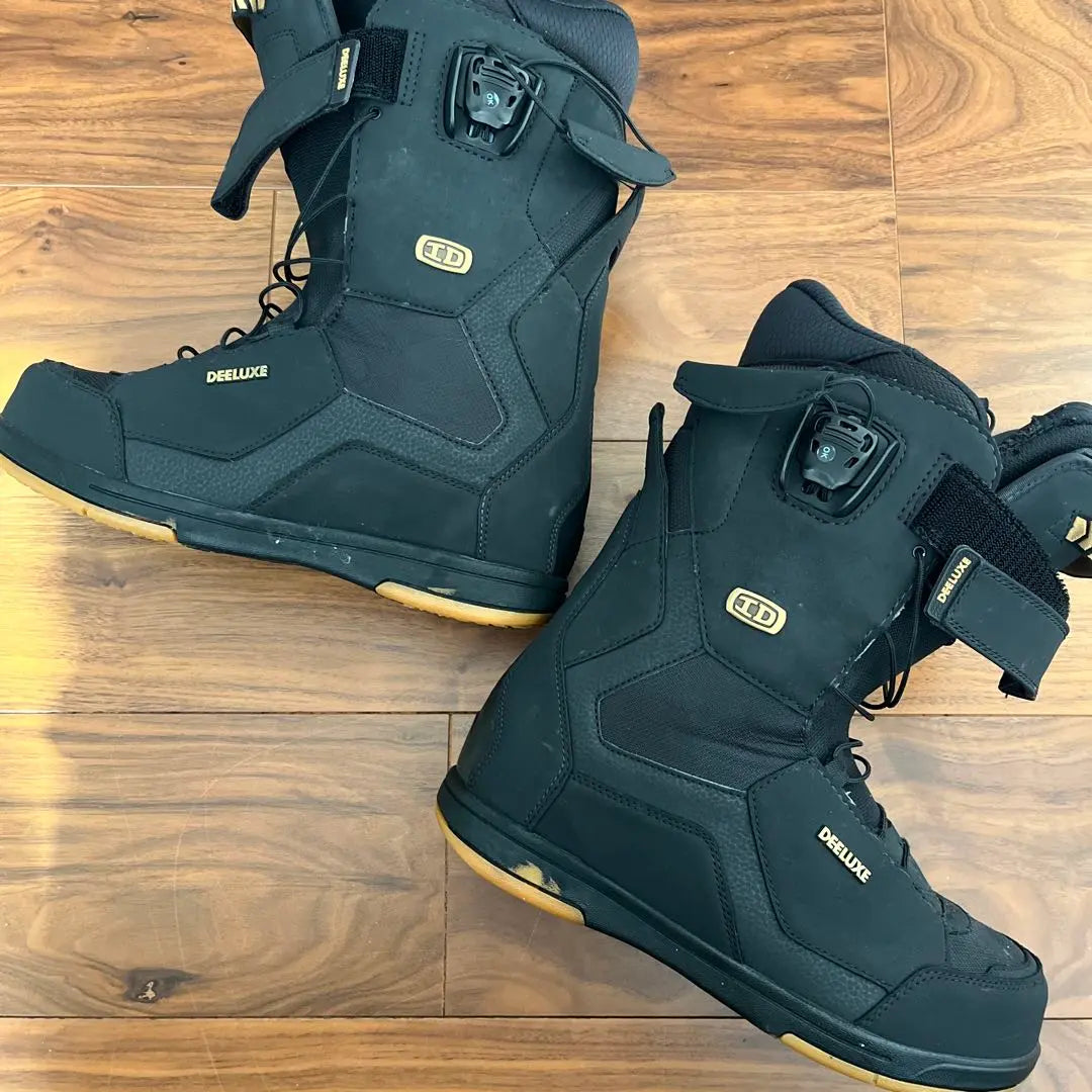 Botas de snowboard DEELUX negras con hebilla 26,5