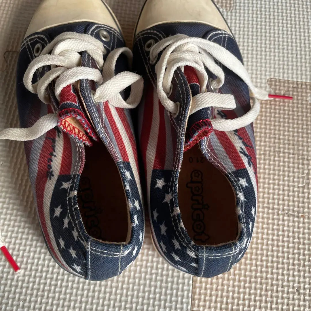 American flag design sneakers 21.0cm