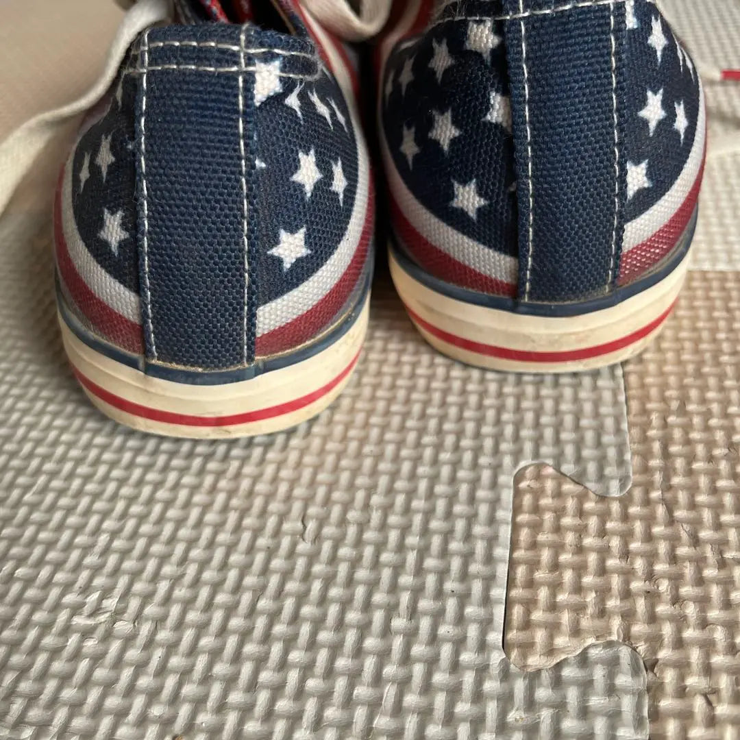 American flag design sneakers 21.0cm