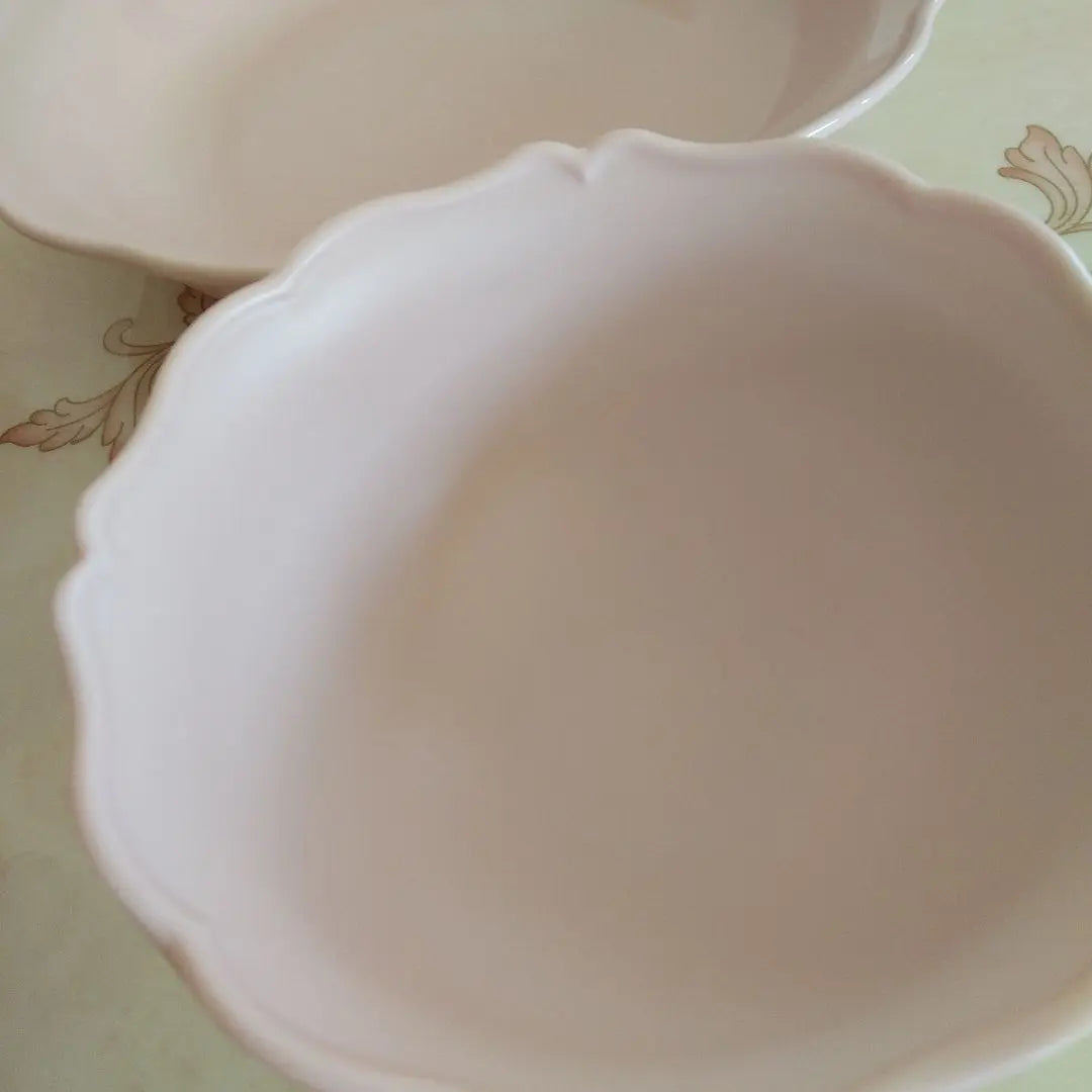 Francfranc Pink Plate Plate Tea bowl Bowl Set of 3