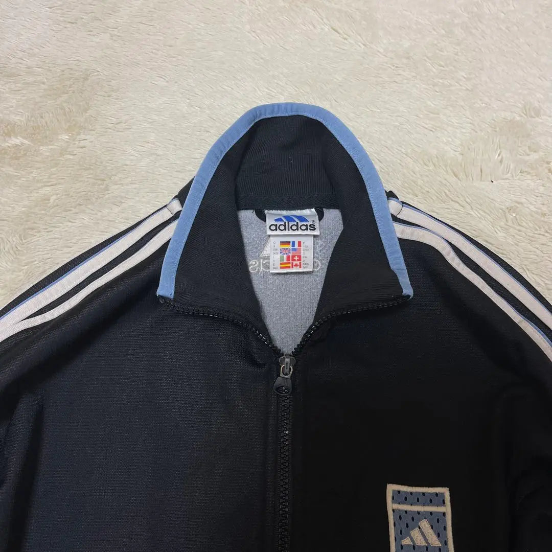 ● Adidas Adidas ● Chaqueta deportiva / camiseta vintage ● Etiqueta de bandera Mannokuni | adidas