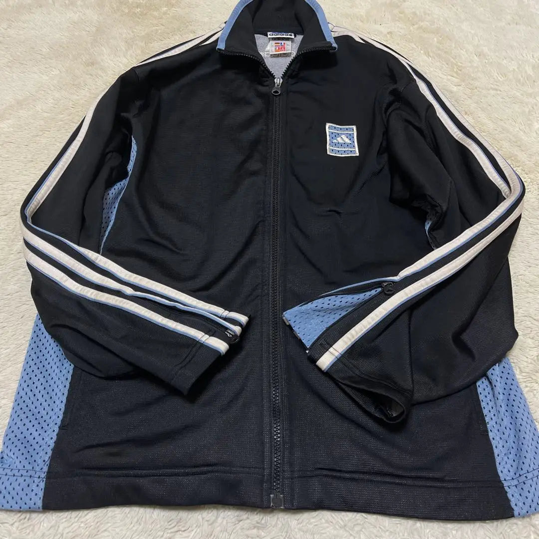 ● Adidas Adidas ● Chaqueta deportiva / camiseta vintage ● Etiqueta de bandera Mannokuni | adidas