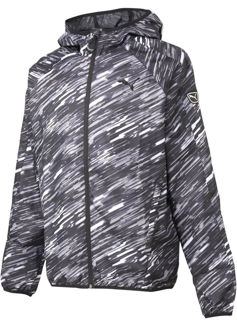 Chaqueta tejida Windful Zip para hombre a prueba de viento de PUMA, talla L