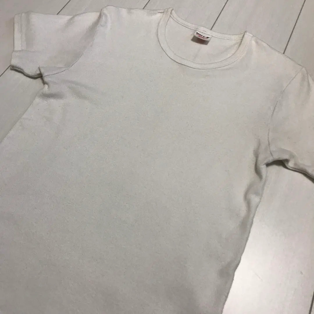 Regular second-hand clothing! Hanes BEEFY-T Plain T-shirt Cut and sew White