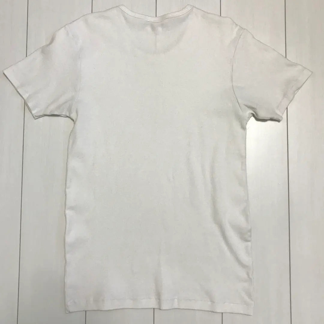 Regular second-hand clothing! Hanes BEEFY-T Plain T-shirt Cut and sew White