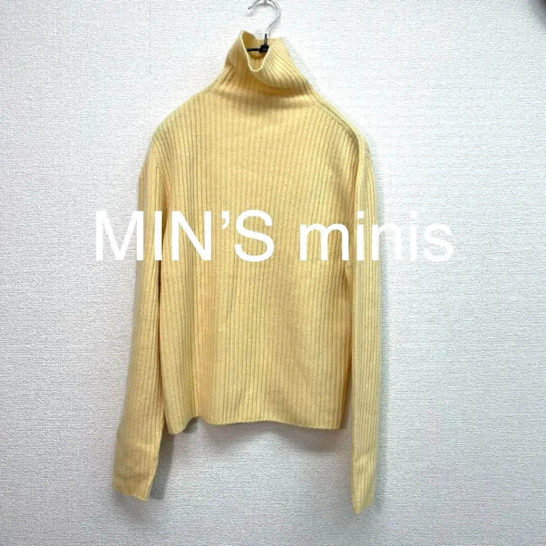 ★(with tag) MIN'S minis Mins Cashmere blend turtle knit