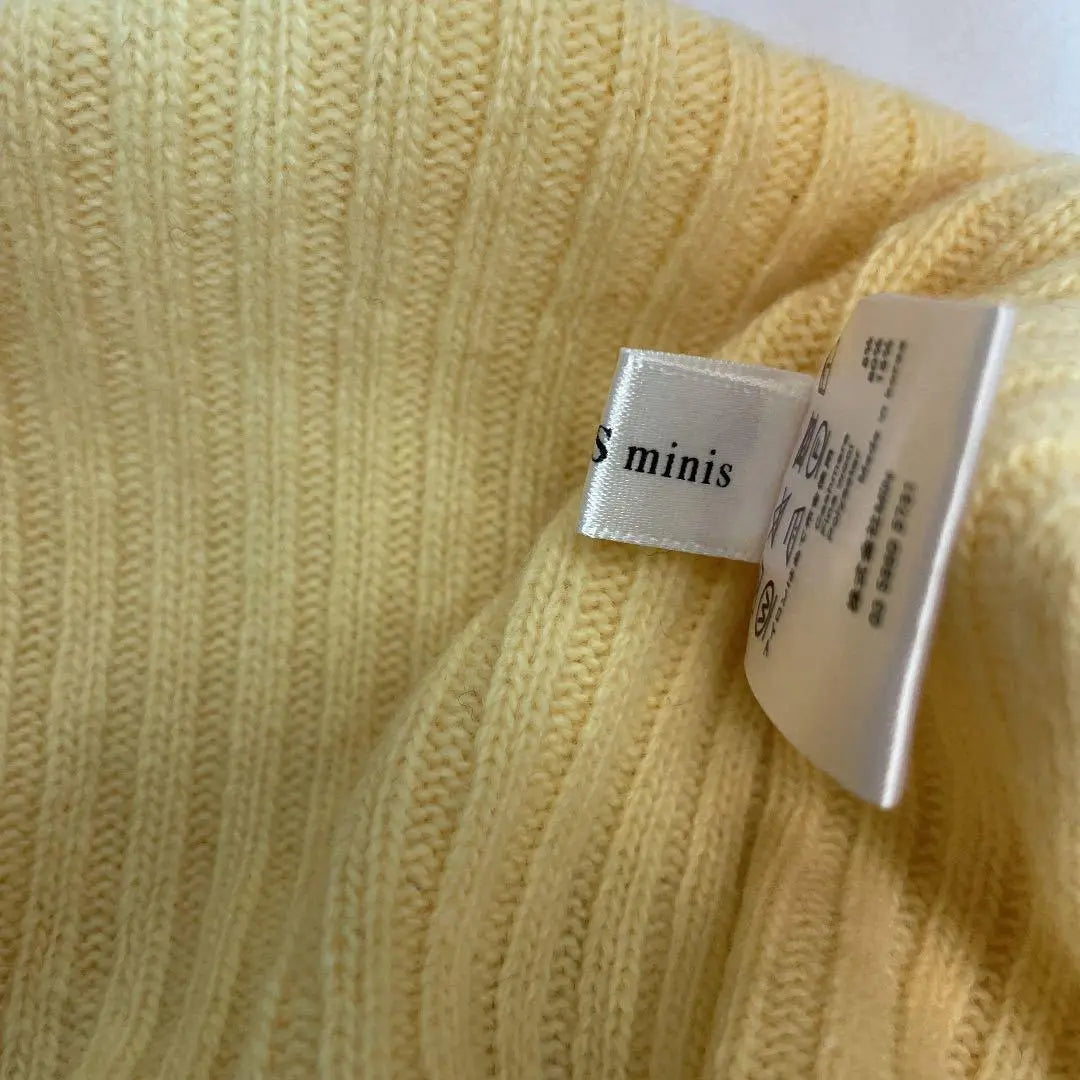 ★(with tag) MIN'S minis Mins Cashmere blend turtle knit