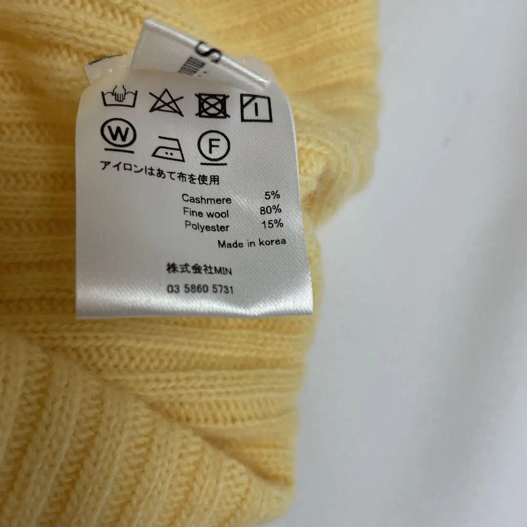 ★(with tag) MIN'S minis Mins Cashmere blend turtle knit