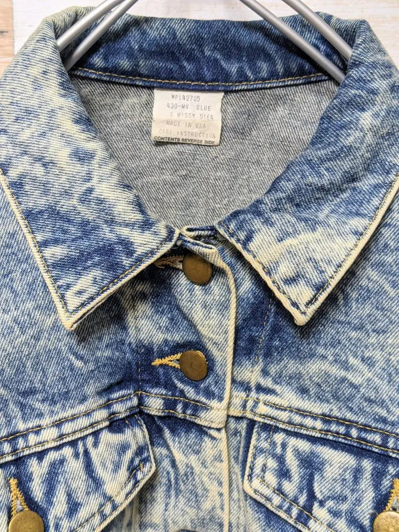 [Extraordinario] G-Jean, Denim, Vintage, Largo corto, Blanqueador, Vintage