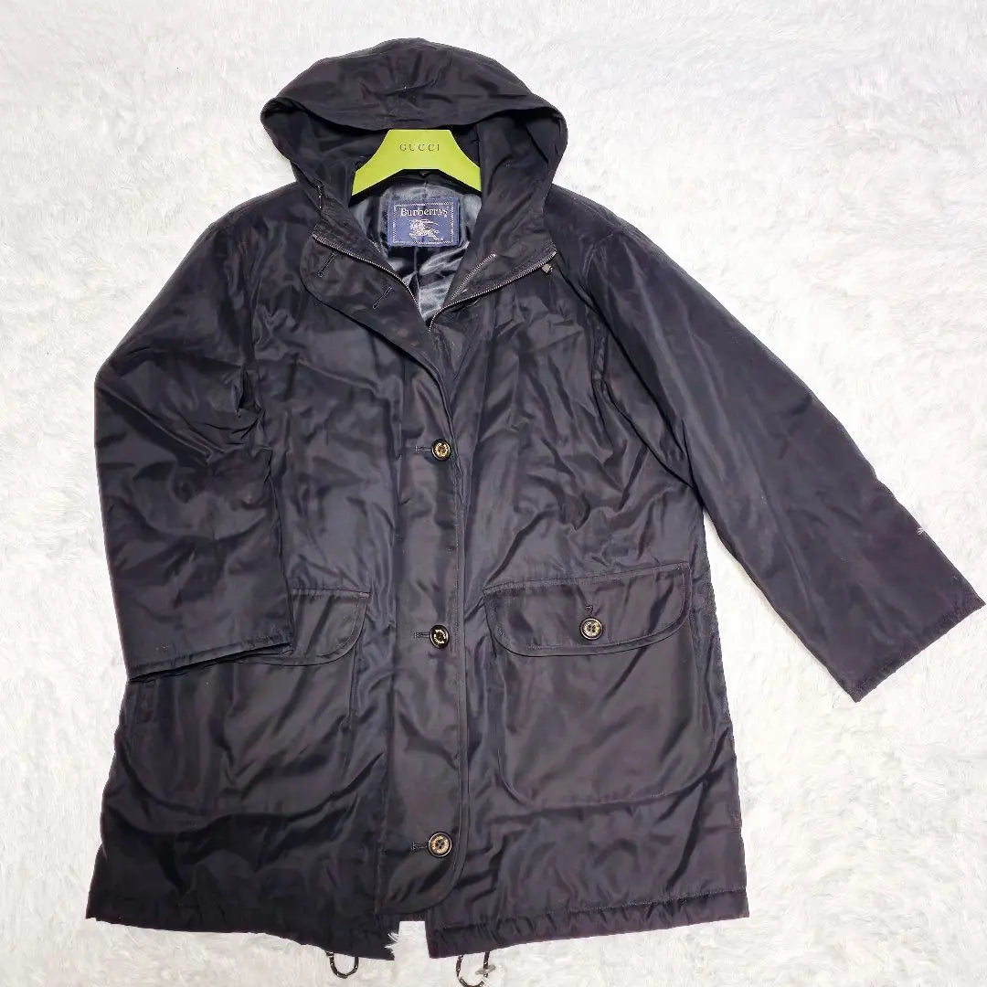 [Good condition] Burberry Nylon Black Mountain Parka Jacket Coat