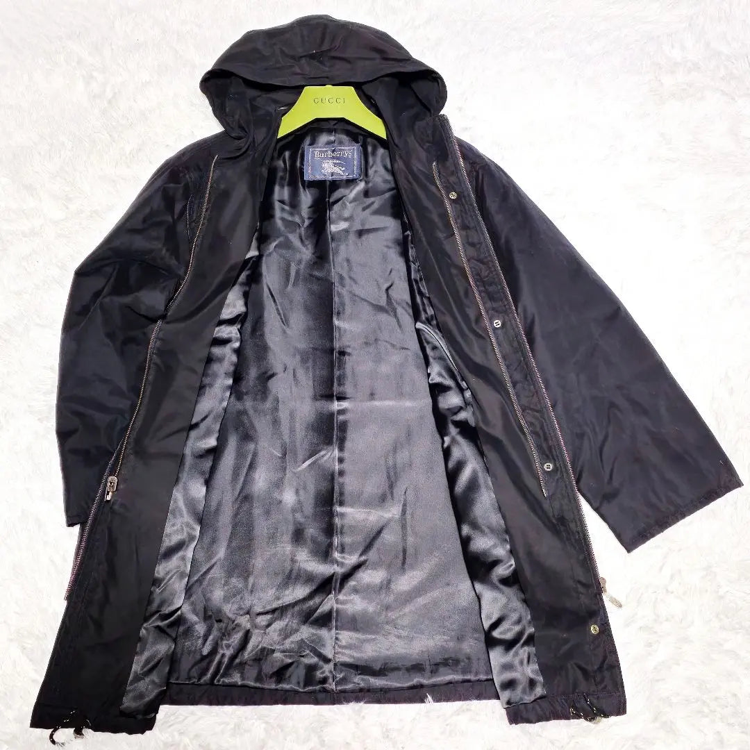 [Good condition] Burberry Nylon Black Mountain Parka Jacket Coat