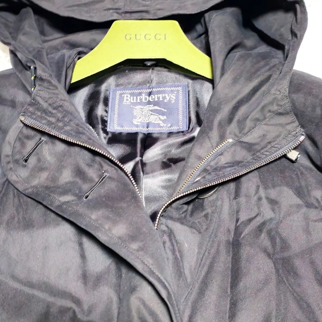 [Good condition] Burberry Nylon Black Mountain Parka Jacket Coat