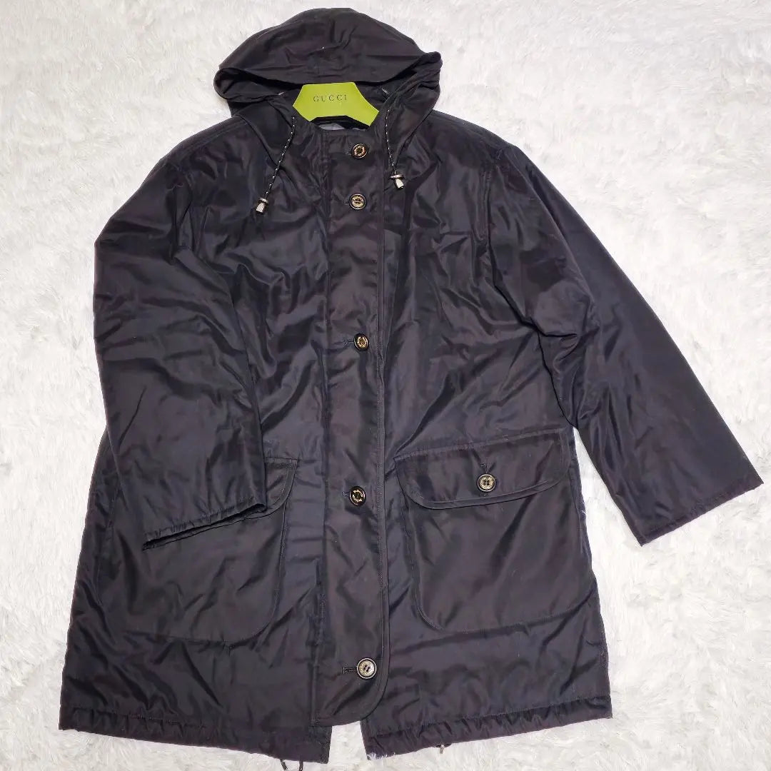 [Good condition] Burberry Nylon Black Mountain Parka Jacket Coat