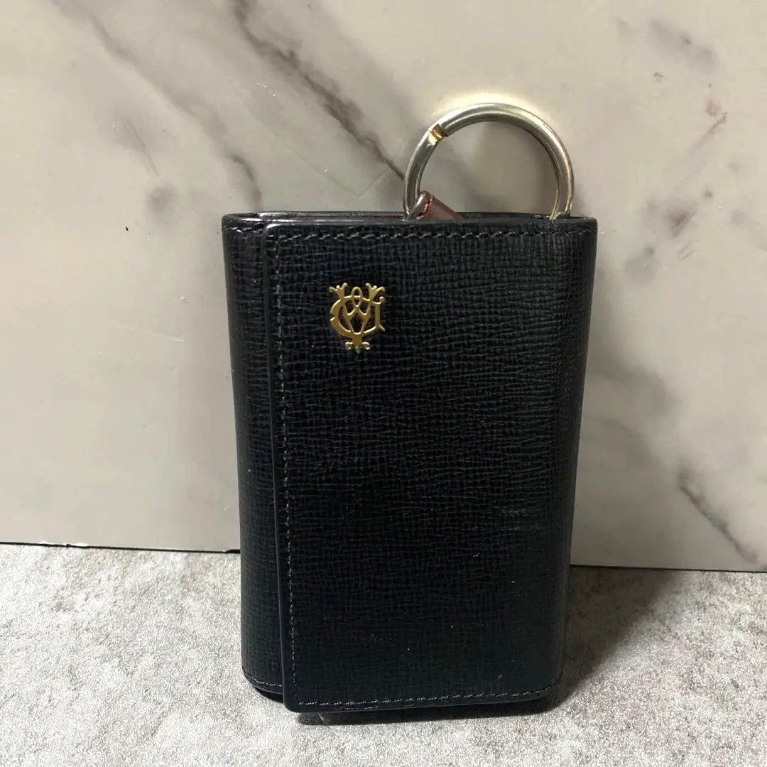 ✨With box✨Dunhill Key Case FURHAM BELGRAVE Black Leather