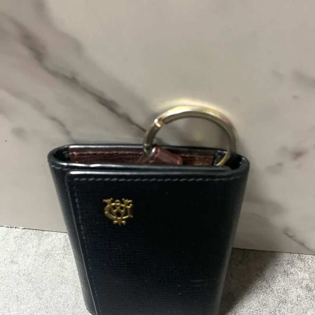 ✨With box✨Dunhill Key Case FURHAM BELGRAVE Black Leather