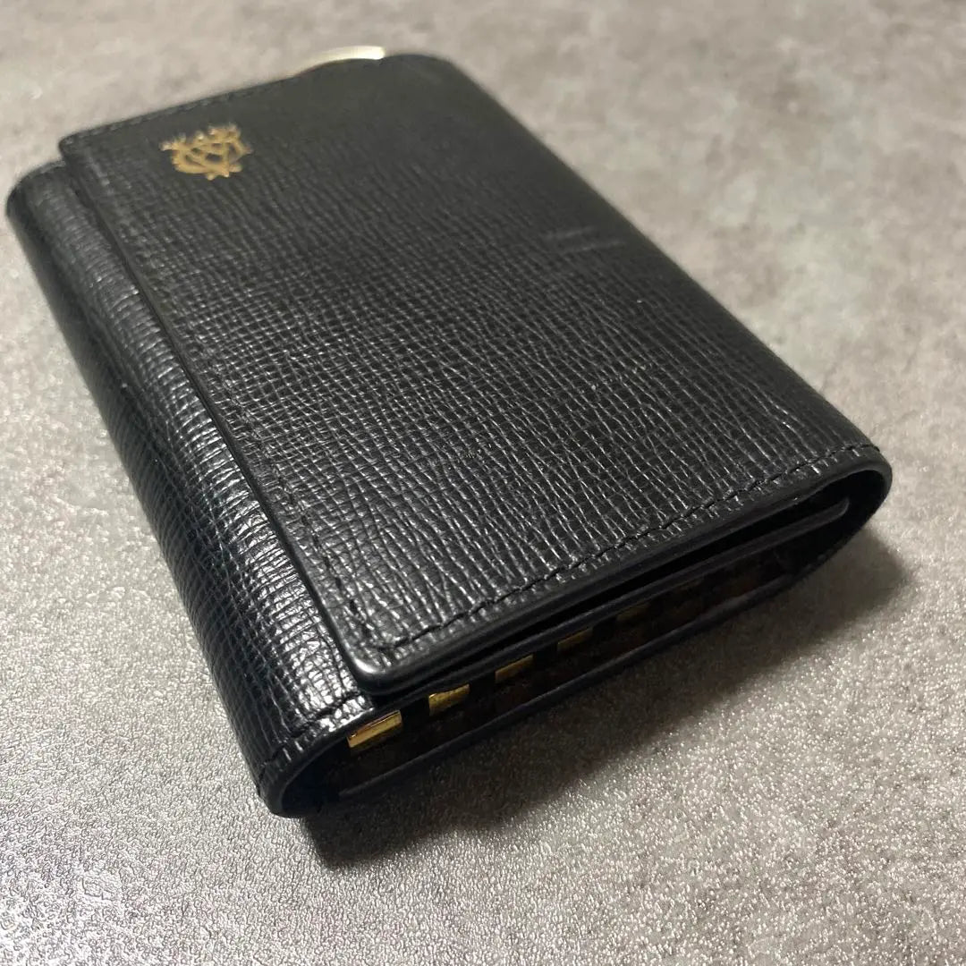 ✨With box✨Dunhill Key Case FURHAM BELGRAVE Black Leather