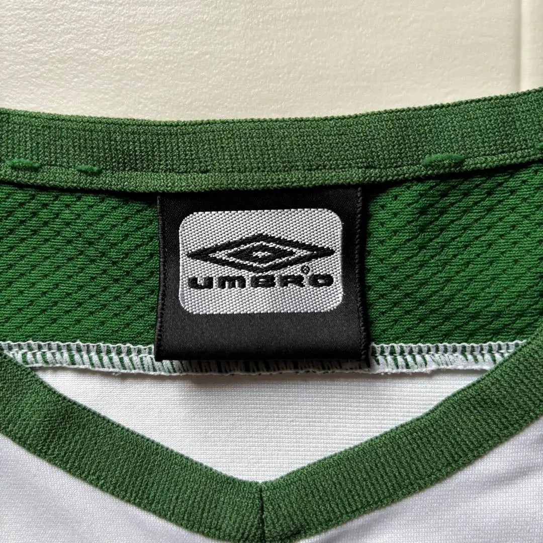 [Good color scheme] Umbro Game Shirt Long Sleeve Bicolor Center Logo 00s L