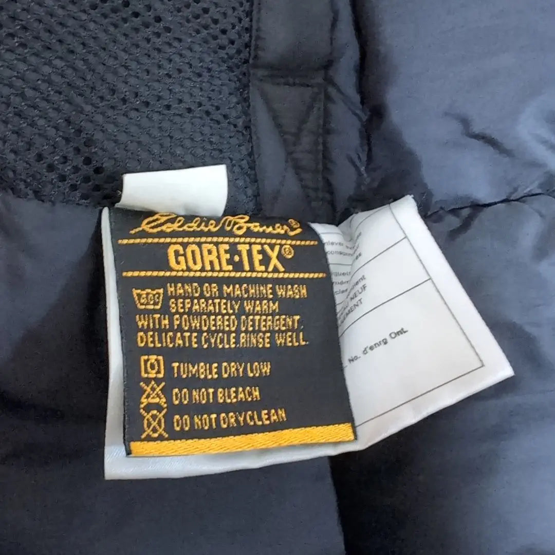 Chaqueta de plumón Eddie Bauer GORE-TEX Negro L 90s Envío gratis | エディーバウアー ダウンジャケット GORE-TEX 黒 L 90s 送料無料