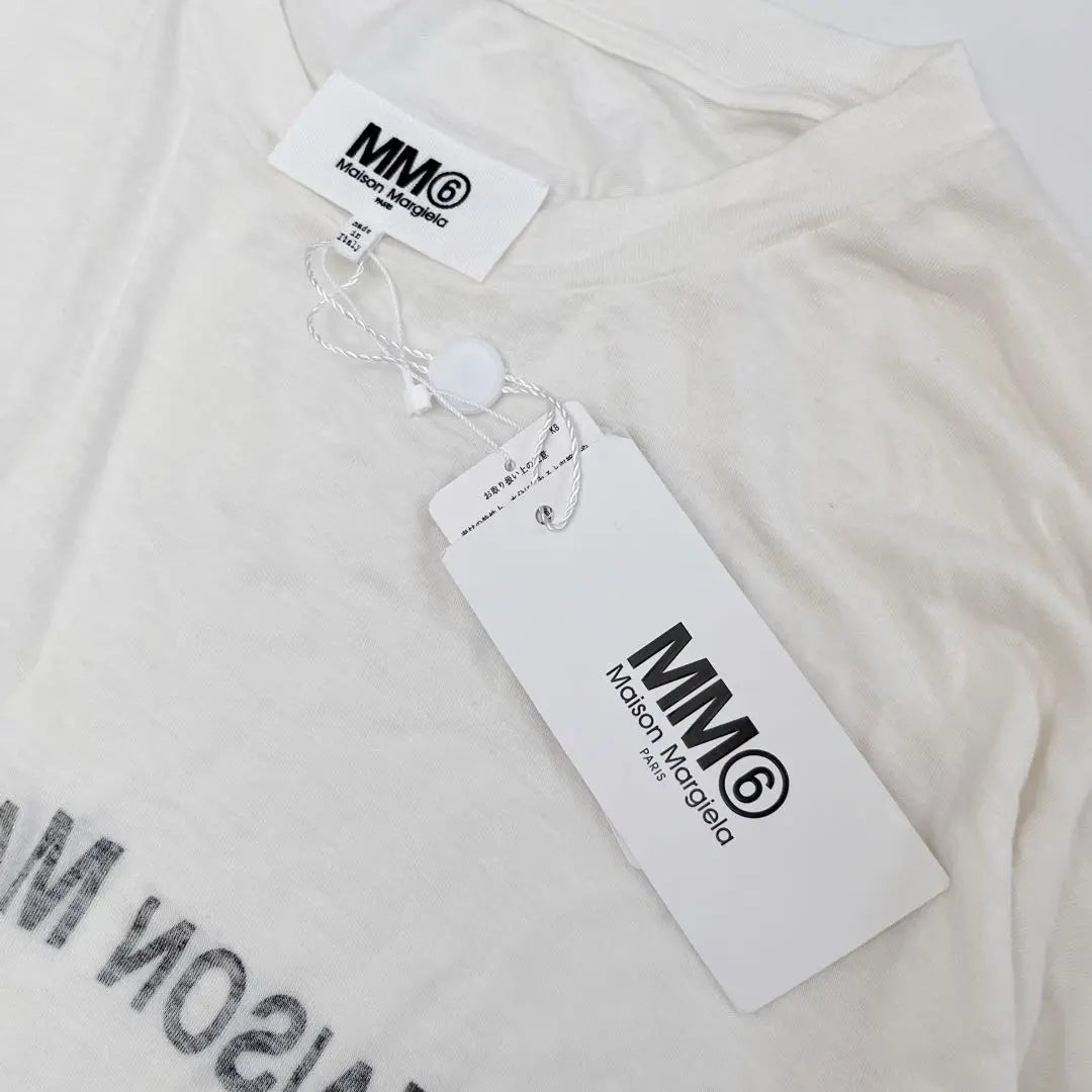 [MM6 Maison Margiela] Nueva manga Golong de marca invertida | 【MM6 Maison Margiela】新品 反転ブランドロゴロングスリーブ