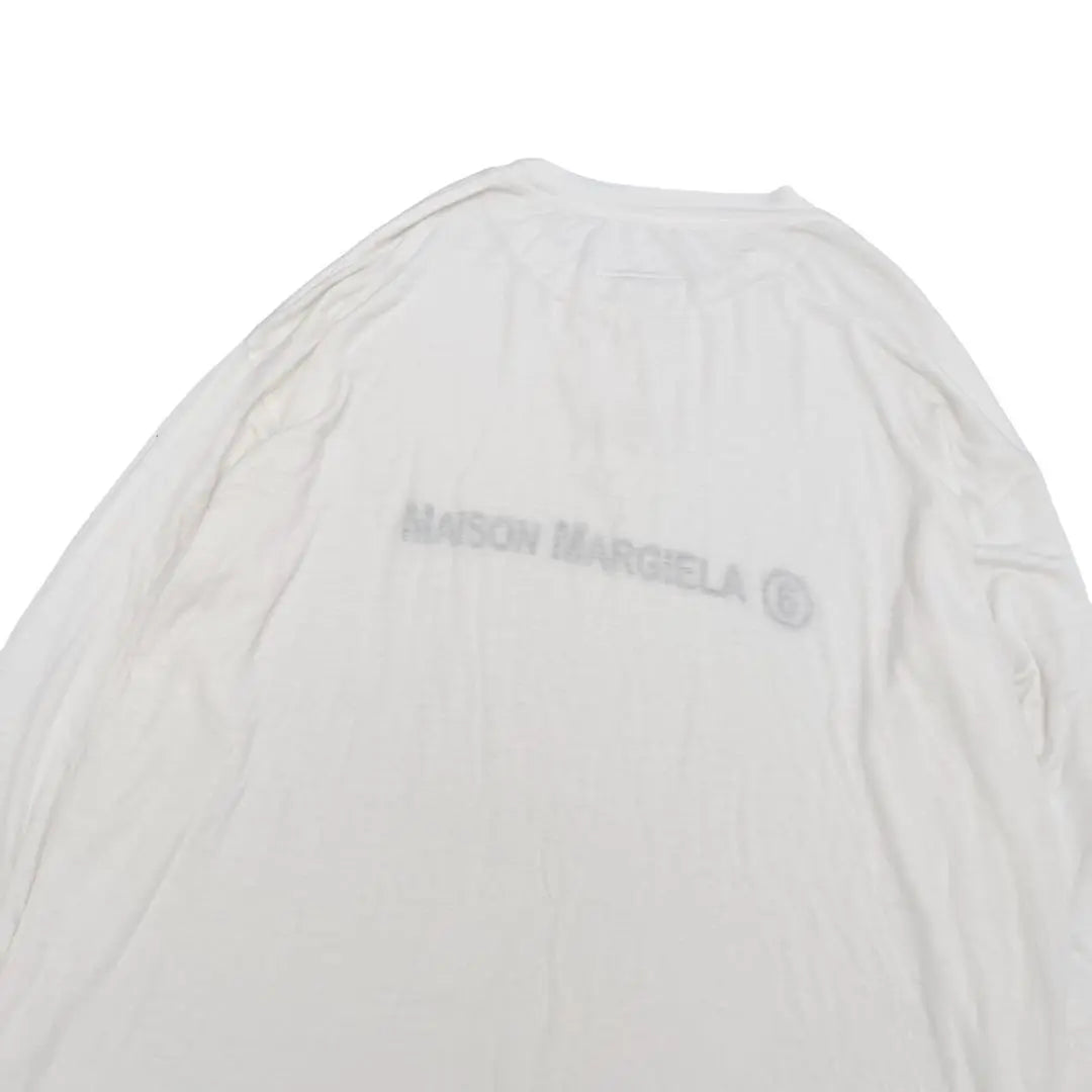 [MM6 Maison Margiela] Nueva manga Golong de marca invertida | 【MM6 Maison Margiela】新品 反転ブランドロゴロングスリーブ