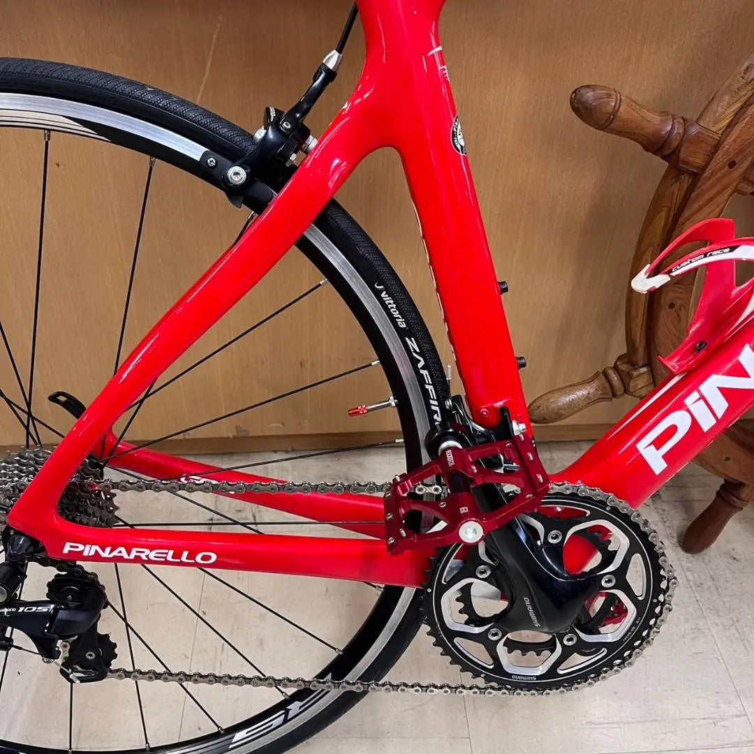 K◇ Bicicleta de carretera PINARELLO GAN T600 roja en perfecto estado