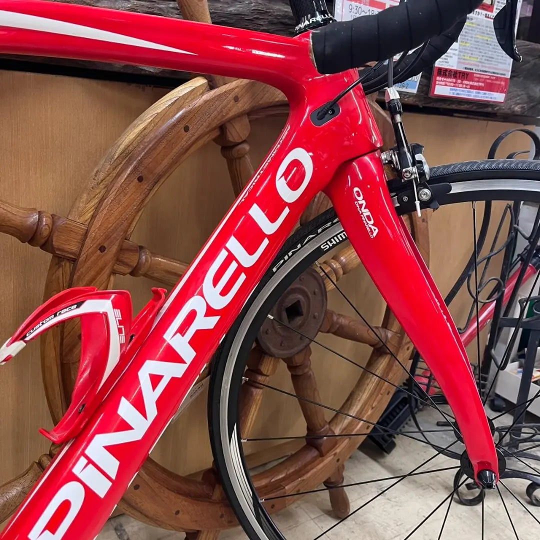 K◇ Bicicleta de carretera PINARELLO GAN T600 roja en perfecto estado