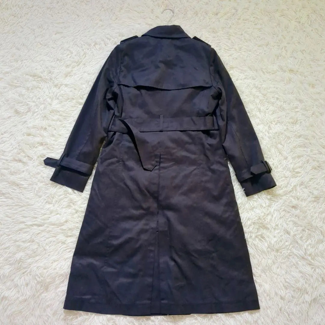 [Titchi] (M) Navy with long trench coat inner belt