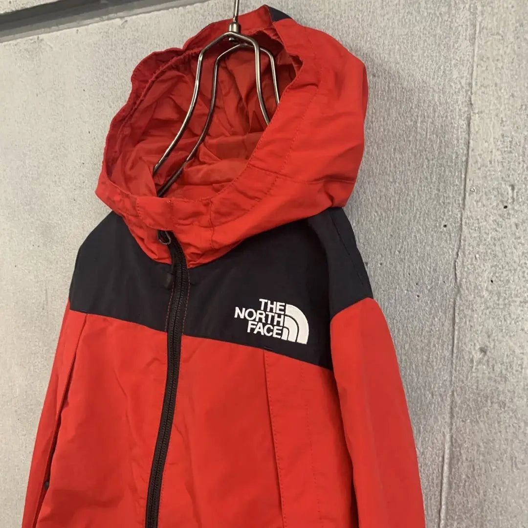 North Face Mountain Parka Chest Logo Red Kids 130