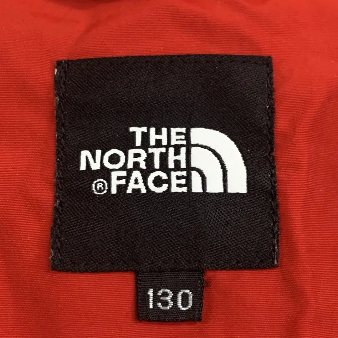 North Face Mountain Parka Chest Logo Red Kids 130