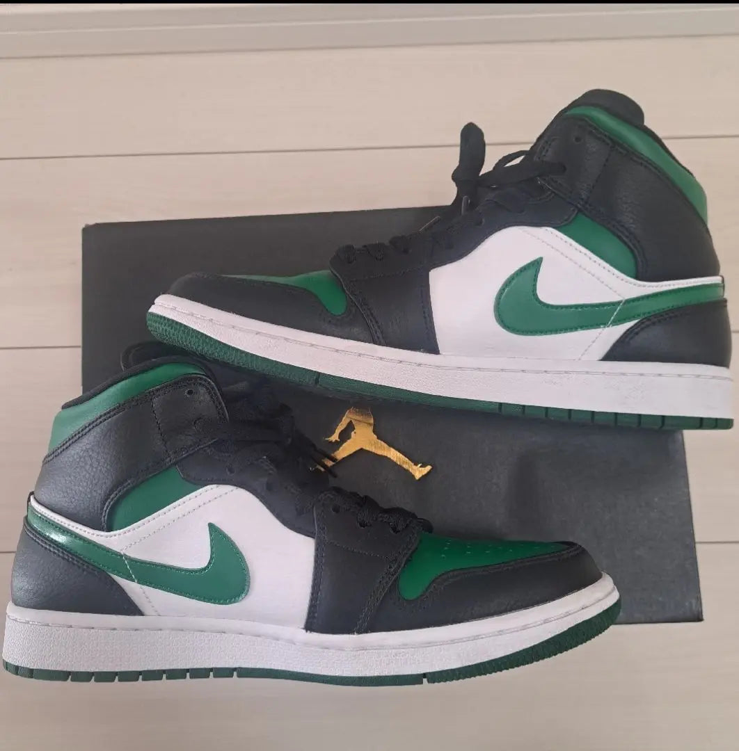 Nike Air Jordan 1 Mid "Pine Green" 27.5cm