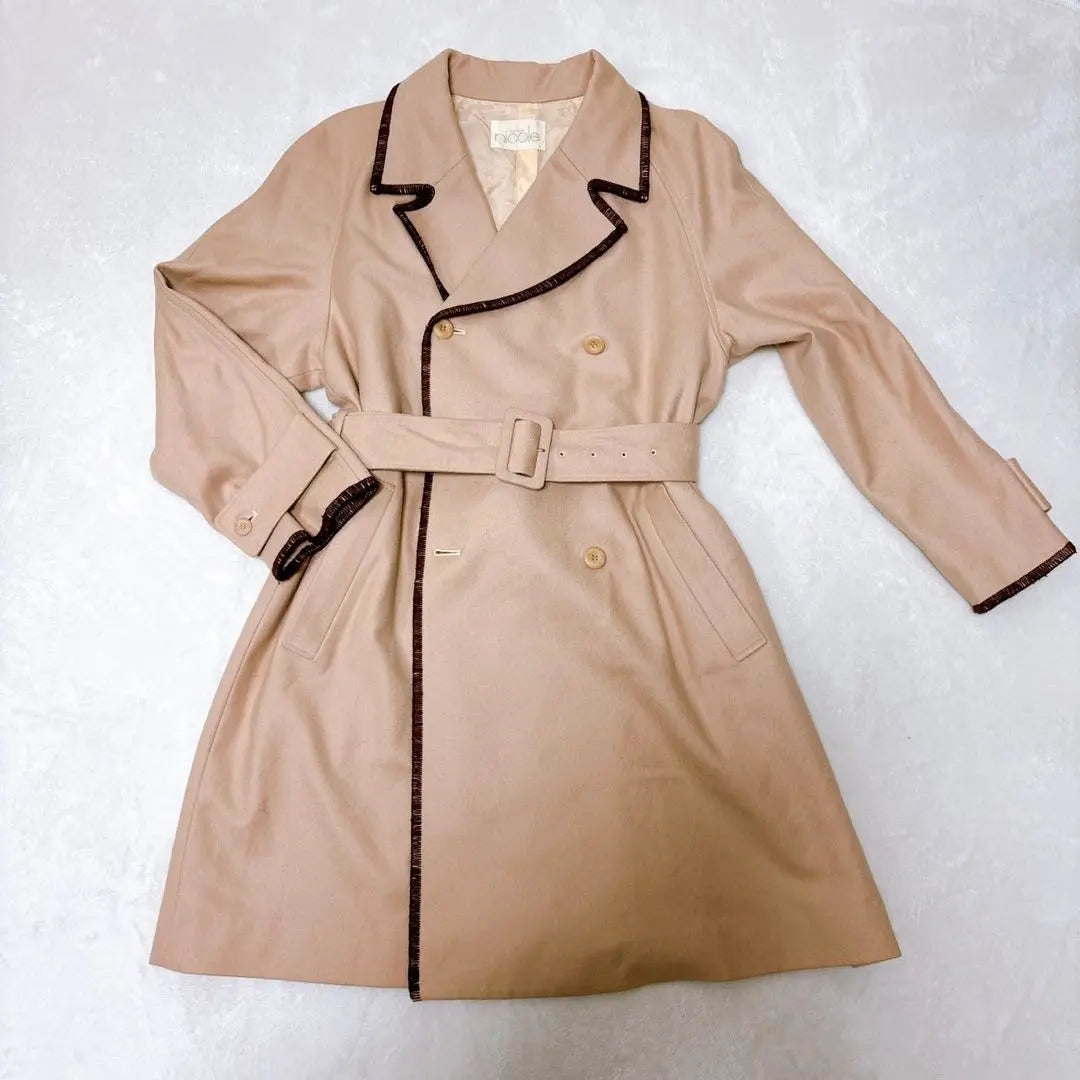 Nicole Long Coat Outerwear Belted Elegant Beautiful Luxury Date