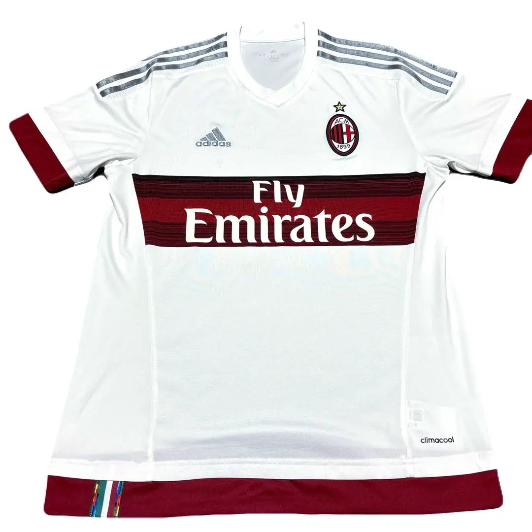 [Good condition] AC Milan 2015/2016 Away uniform Adidas white