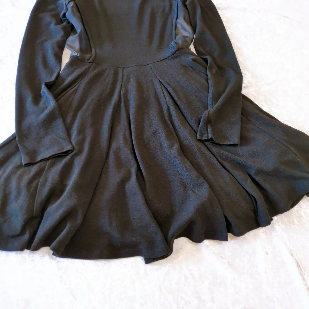 Sneidel Chiffon Mini Dress F Black Flare Skin Showing See-through