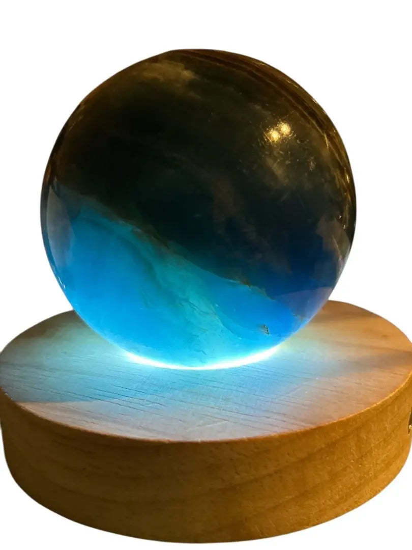 [Nuevo] Gran esfera de ónix azul con un hermoso color azul | 【新品】青が綺麗な大きめブルーのオニキススフィア