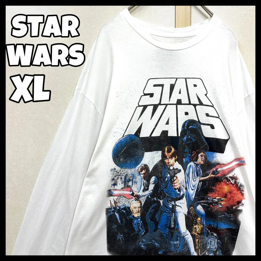 USA Vintage Star Wars Long T STARWARS Long Sleeve T New Hope