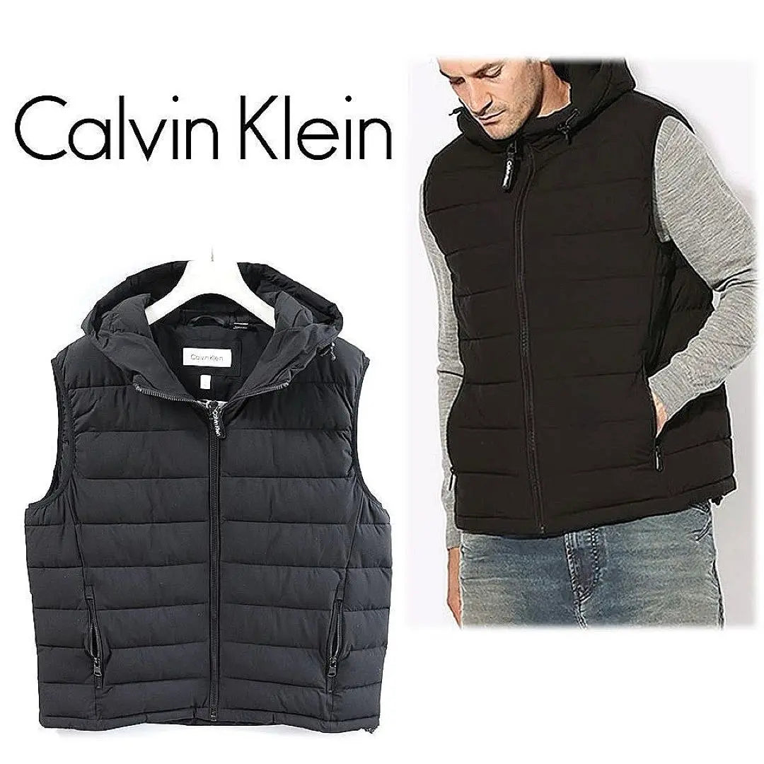 《Calvin Klein》 New high -quality SORONA Material Food Central Down Vest L