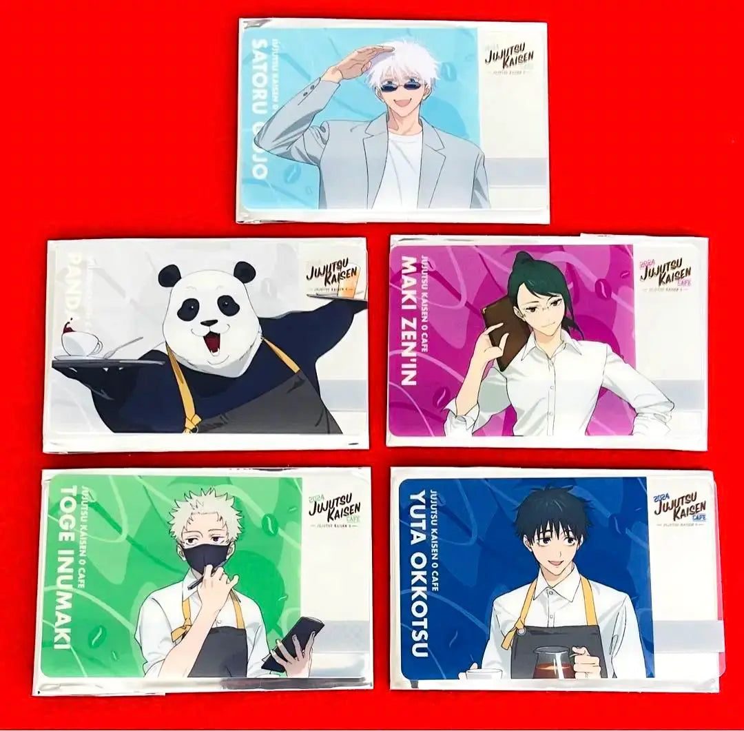 [New and not for sale] 2024 Jujutsu Kaisen Cafe 0 Clear Card Complete 5-piece set