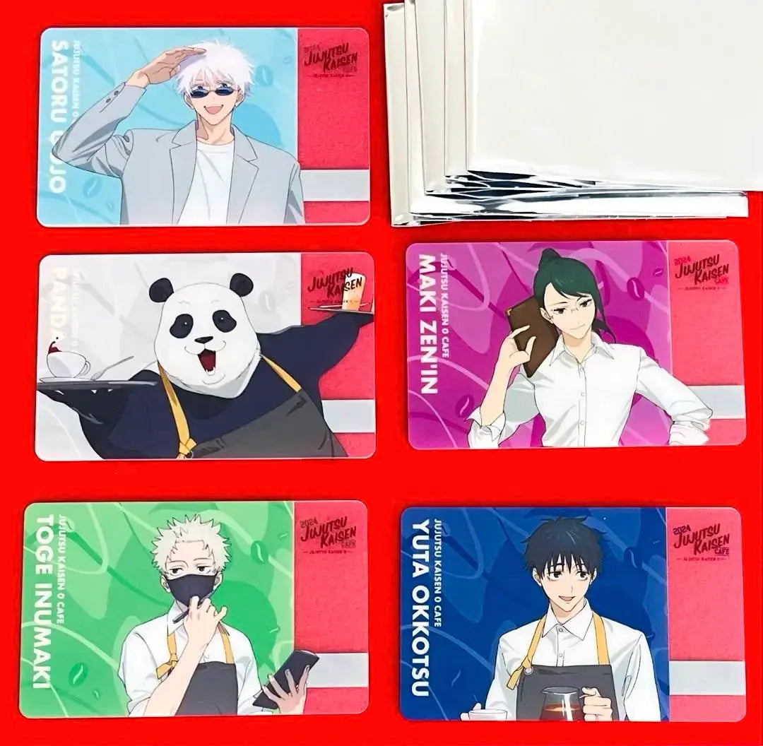 [New and not for sale] 2024 Jujutsu Kaisen Cafe 0 Clear Card Complete 5-piece set