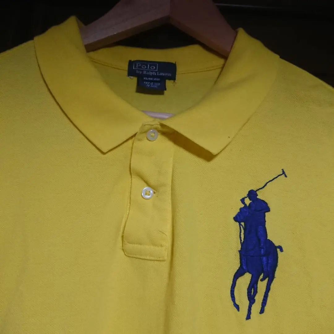 ●No price reduction Rare Polo Ralph Lauren Big Pony Polo Shirt XL Yellow