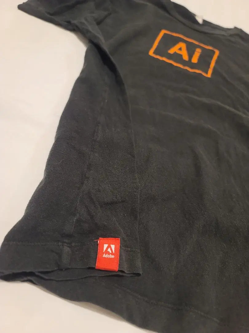 Camiseta Adobe AI Logo Illustrator Talla L Negro | Adobe Aiロゴ イラストレーター 企業Tシャツ Lサイズ 黒