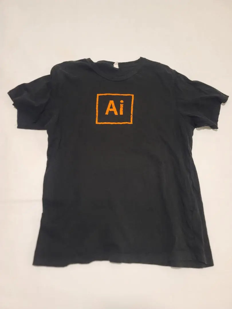 Camiseta Adobe AI Logo Illustrator Talla L Negro | Adobe Aiロゴ イラストレーター 企業Tシャツ Lサイズ 黒