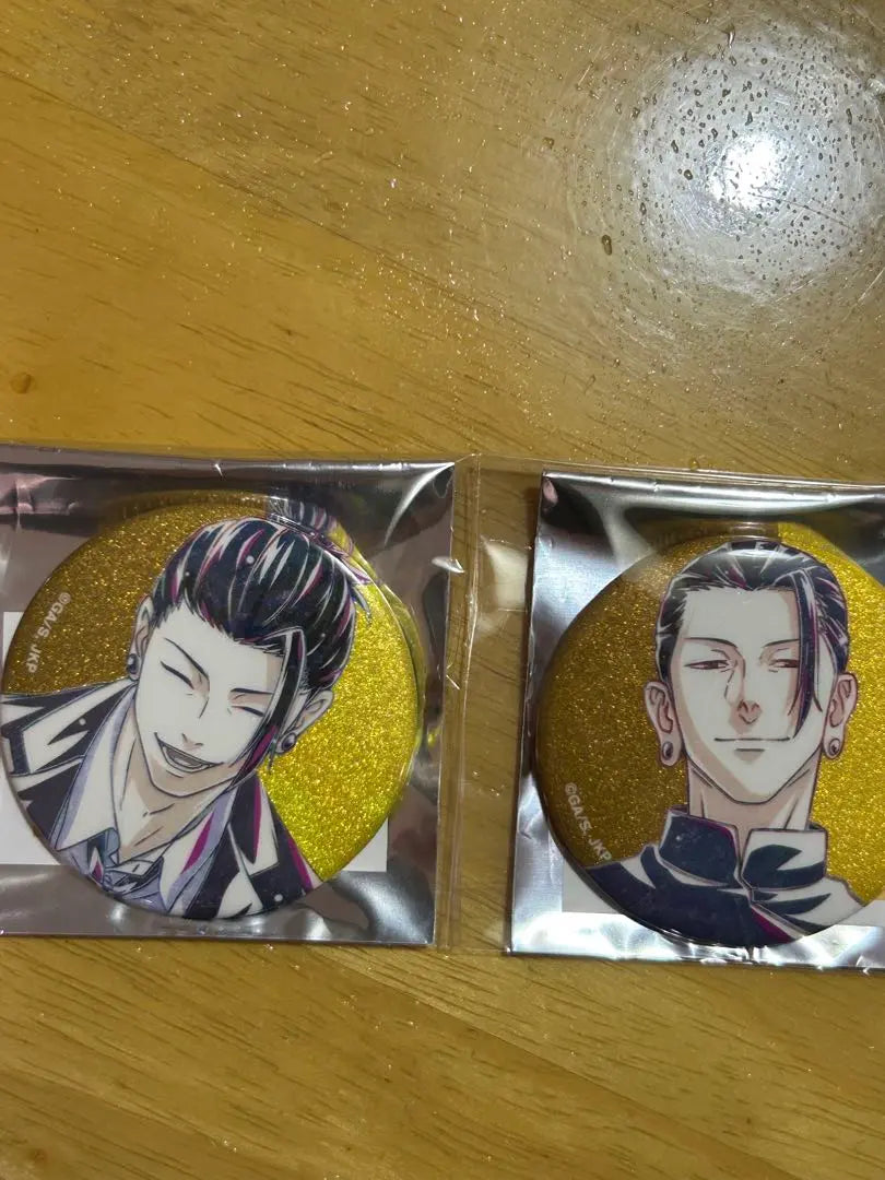 Jujutsu Kaisen Ani-Art 2nd edition: Boyfriends and twill folding glitter can badges, set of 2 types of summer oil masterpieces