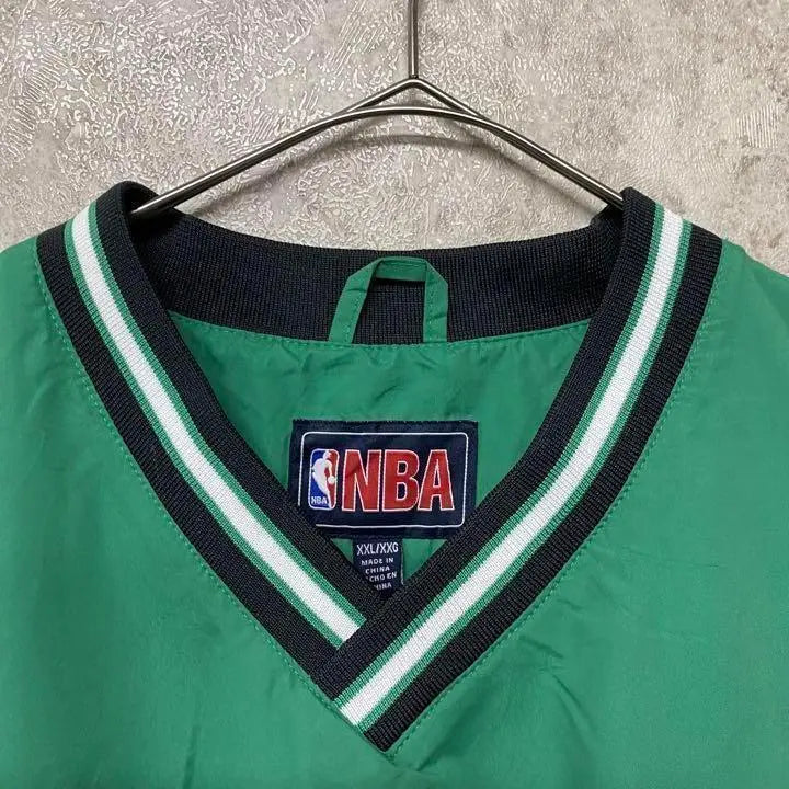 [Extremadamente rara, talla 3XL ☆ Importación europea, años 90] Chaqueta de nailon con bordado de doble cara de los Celtics de la NBA