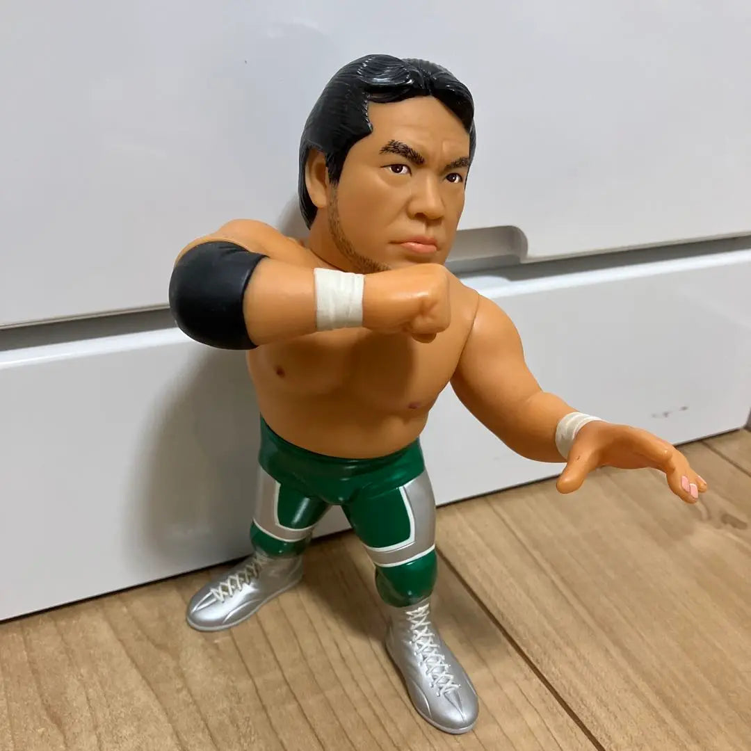 Figura HAO Misawa Mitsuharu Pro Wrestling Tiger Mask Doll Artículo de vinilo suave de la época