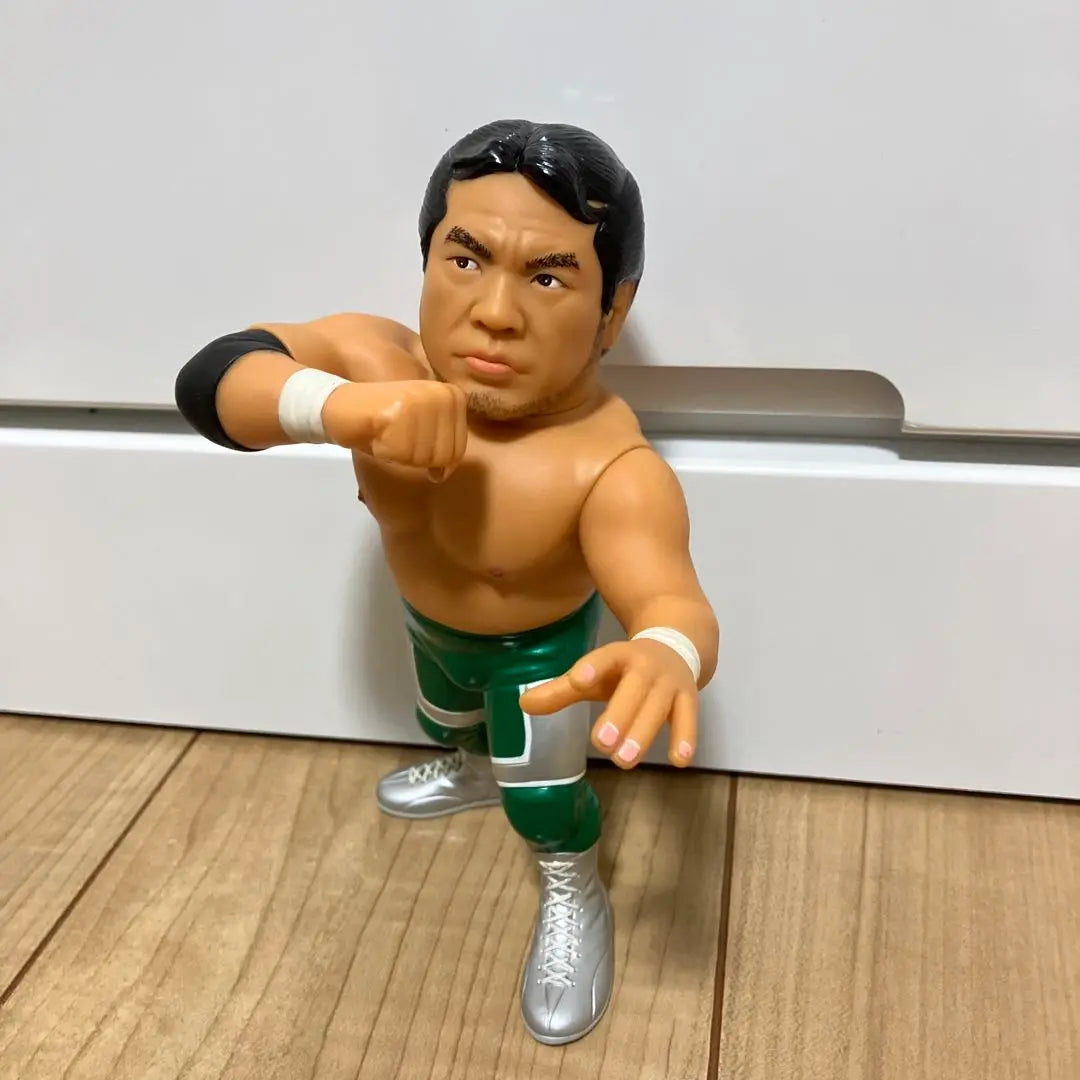 Figura HAO Misawa Mitsuharu Pro Wrestling Tiger Mask Doll Artículo de vinilo suave de la época