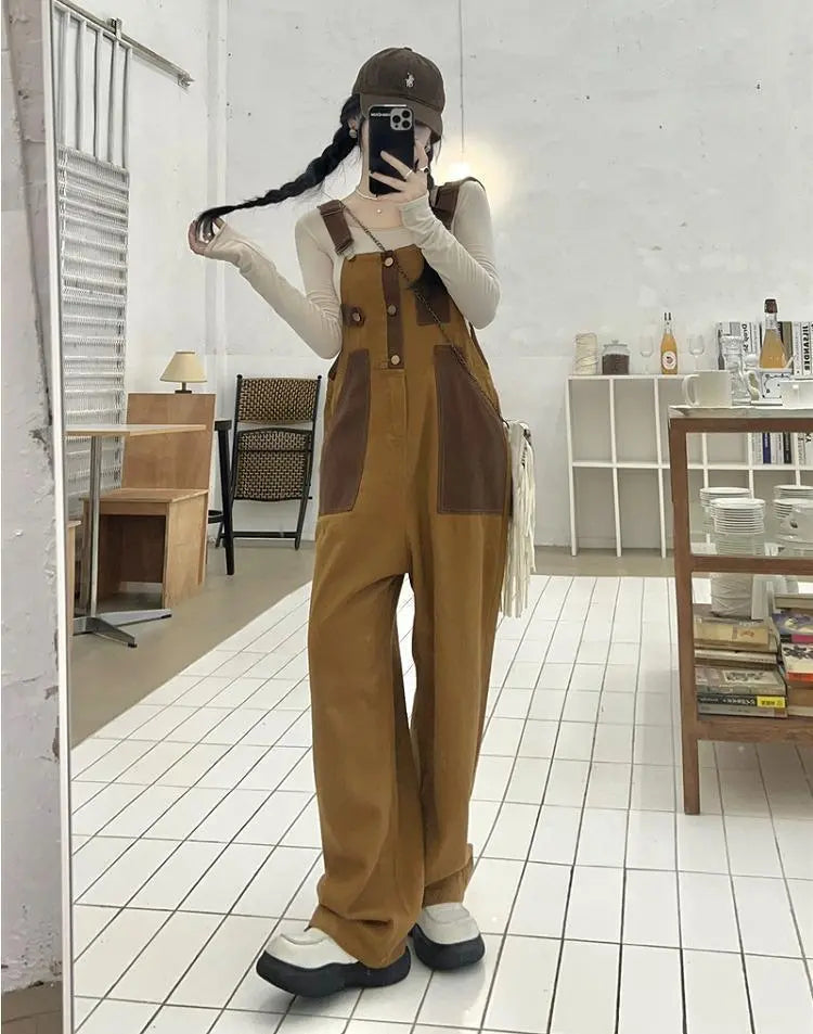 [Large sizes available] Women's overalls, spring, summer, autumn, new