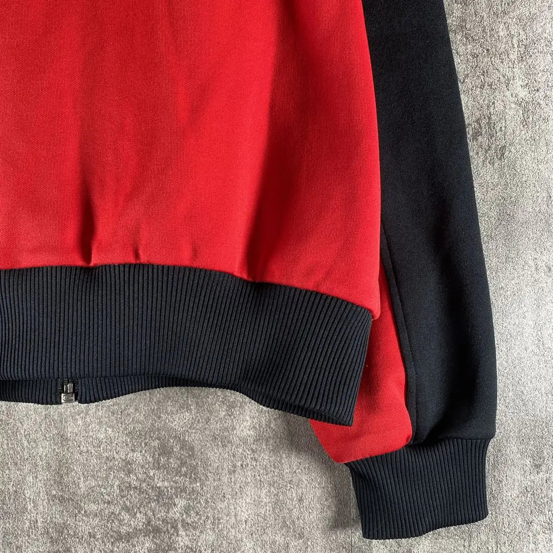 [Rare] Adidas Track Jacket, West Germany, Descente, Red Black 3