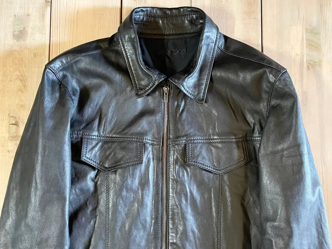 Luva Tram Leather Jacket Black Sheepskin